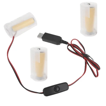 USB 4.5 V LR20 D Pil Gidericiler kablo kordonu Pil Güç Kaynağı Tel Oyuncak/Kontrolörler / gazlı su ısıtıcı