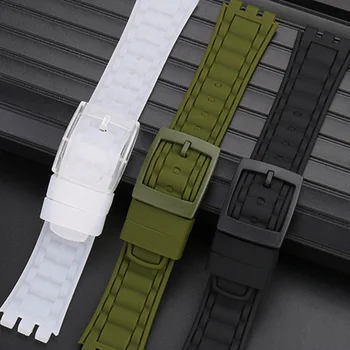 Dayanıklı saat kayışı Renk Örneği için Kayış Silikon saat kayışı 19mm Kauçuk Strap19MM Su Geçirmez spor bilezik İzle Aksesuarları