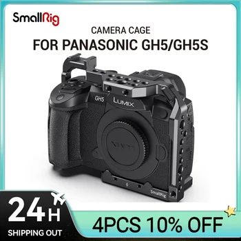 SmallRig DSLR gh5 kamera kafesi Panasonic gh5 / Lumix gh5s Soğuk Ayakkabı Dağı İle 1/4 3/8 İplik Delik ve Nato Demiryolu 2646