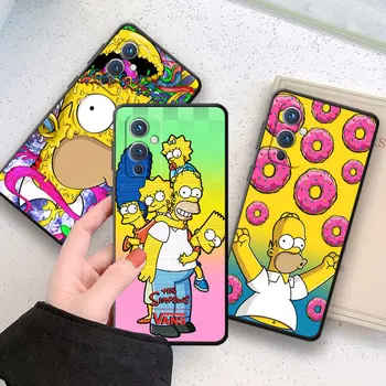 Komik Karikatür Simpsons baba Homer telefon kılıfı İçin OnePlus 10 9 RT R 8 7 6 T Pro 5G Nord 2 N10 N100 CE CE2 N20 N200 Siyah Kapak