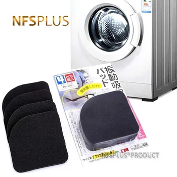 4 Paket Çamaşır Makinesi Anti Titreşim Pedleri EVA Kaymaz Şok Emme Buzdolabı Mobilya Sandalye Masa Ayakları Korumak Paspaslar