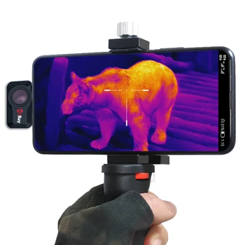 InfıRay T3 384 * 288 Termal görüntüleme kamerası Avcılık için Android Gece Görüş Kızılötesi Termal Kamera ile Ekran Rafları Tutucu