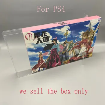 PET Kutusu Koruyucu Sakura Savaşları sınırlı Şeffaf Toplama Kutuları PlayStation 4 İçin PS4 Kabuk Şeffaf Vitrin
