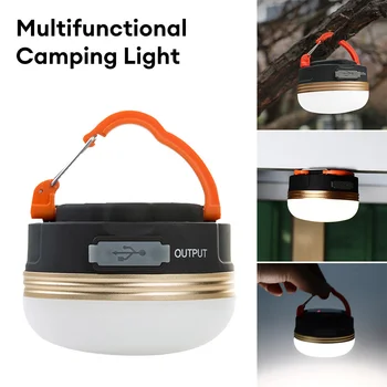10W LED kamp feneri çadır lambası 1800mAh taşınabilir kamp ışıkları açık yürüyüş gece Asılı lamba USB Şarj Edilebilir