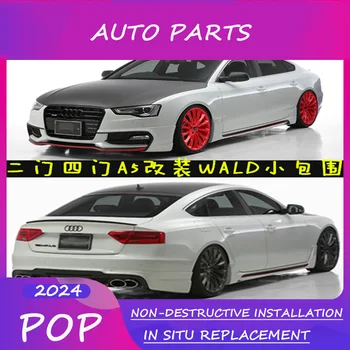 Audi için uygun Modifiye Ön Arka Dudak Yan Etekler o A5 Küçük Büyük Surround p
