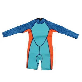 Çocuk dalgıç kıyafeti Sıcak Tutmak Cilt Dostu Neopren Malzeme UV Geçirmez Çocuk Wetsuit Aşınmaya Dayanıklı Dalış için