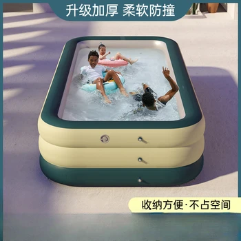 Otomatik Şişme Yüzme Havuzu Ev Katlanabilir Bebek Havuzu çocuk Oyun Havuzu Taşınabilir Şişme Yüzme Havuzu