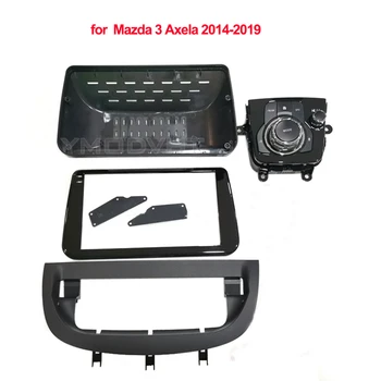 9 inç Araba Radyo Fasya Mazda 3 Axela 2014 için 2015 2016-2019 DVD Stereo Paneli Pano Çerçevesi Kurulum Trim Kiti
