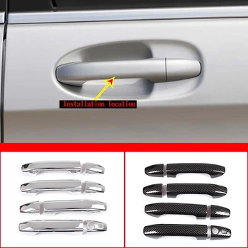 Mercedes-benz V-Class için W447 2015-2021 ABS Krom Araba Dış Kapı kulp kılıfı Kapı Kase Koruma Kapakları Sticker Trim 8 adet