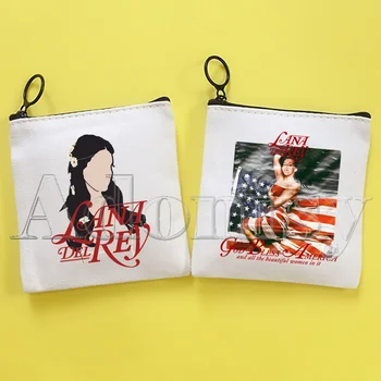 Lana Del Rey Yeni kadın Çantası Saf Beyaz Çanta El Yapımı Bez Çanta bozuk para cüzdanı Beyaz Tahta Çanta Çanta
