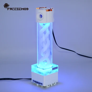 FREEZEMOD bilgisayar soğutma pc su soğutucu RGB ışık aura pompası su deposu PWM hız kontrol kafası 4 metre akış 800L. PUB-FS6MB