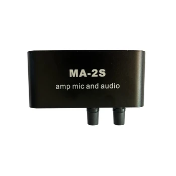 6.5 mm Dinamik Mikrofon 3.5 mm Kondenser Mikrofon Amplifikatör kulaklık amplifikatörü Ses Preamplifikatör Karıştırma Kurulu MA-2S