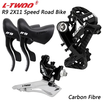 LTWOO R9 2X11 Hız Yol Bisikleti Kolu Kolu Ön Arka Attırıcı Karbon Fiber Groupset Orijinal Bisiklet Parçaları