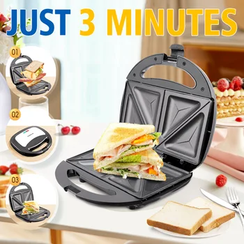 2023 Yeni Sandviç Makinesi Ev Küçük Tost Makinesi Çok fonksiyonlu Waffle Makinesi Çörek Makinesi Kahvaltı Makinesi