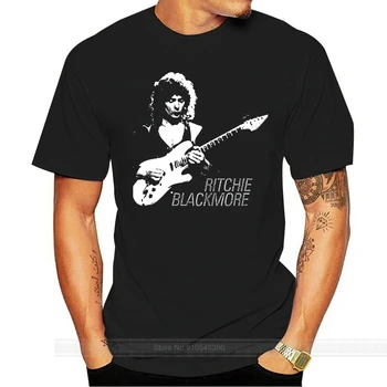 Ritchie Blackmore siyah tişört Boyutu-S 5XL erkek marka t shirt erkekler yaz pamuklu t shirt