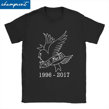 Erkek kadın Lil Peep T Shirt Rapçi %100 % pamuklu giysiler Komik Kısa Kollu Crewneck Tee Gömlek Artı Boyutu T-Shirt