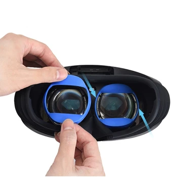 Çizilmez Gözlük Kapağı Silikon Koruyucu Kapak PS VR2 Kulaklık Gözlük Lens Koruyucu Kılıf P9JD