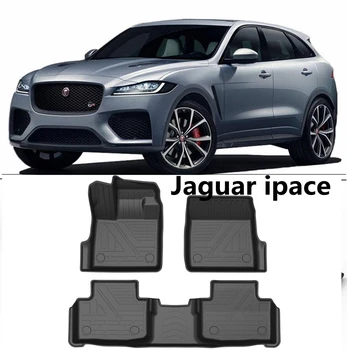 Kullanım için Jaguar Ipace araba halı Jaguar Ipace araba paspaslar Tam Set Trim için Fit Jaguar Ipace su geçirmez paspaslar