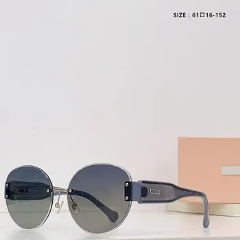 Klasik dairesel polarize güneş gözlüğü kadın açık sürüş güneş gözlüğü Retro çerçevesiz güneş gözlüğü Unisex UV400 Gafas De So