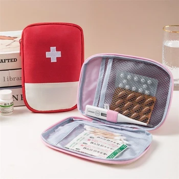 Taşınabilir tıbbi çanta tıbbi saklama çantası dışarı çıkmak çocuk ilaç çantası seyahat depolama ilk yardım çantası