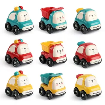 Atalet otomobil araç Oyuncak Sürtünme Powered Atalet Araçlar Bebekler Çocuklar İçin İki Yönlü Atalet Araba Çocuk İçin 1-3 Yaşında