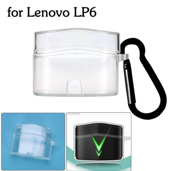 TPU Koruyucu Kılıf için Lenovo LP6 Yumuşak Silikon Şeffaf TWS Kulaklık Kapağı