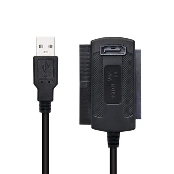USB 2.0 IDE SATA Kablosu 3 in 1 S-ATA 2.5 3.5 İnç sabit disk HDD Adaptörü dönüştürücü kablosu PC Laptop İçin