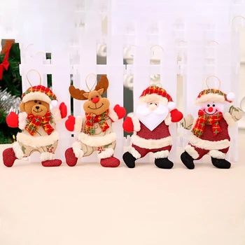 1 ADET Noel Bebek Süsleri Kardan Adam Geyik Merry Christmas Süslemeleri Ev İçin masa süsü Noel Hediyesi Navidad Mutlu Yeni Yıl Dekor