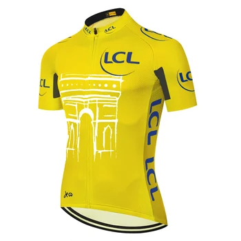 Fransa Turu Bisiklet Forması TDF 2023 Kısa Kollu Sarı Bisiklet Giyim Yol Bisikleti Gömlek Bisiklet Üstleri MTB Giyim Üniforma Maillot