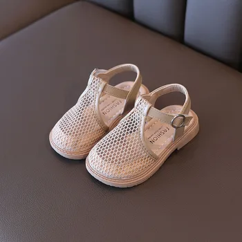 Çocuklar için sandalet Yaz Ayakkabı Küçük Bebekler için Kız Çocuk Net Ayakkabı Hava Mesh Cut-çıkışları İçi Boş Sandalet Çocuklar için Prenses