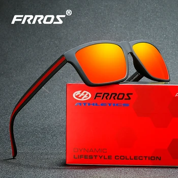 FRROS Vintage Güneş Gözlüğü Polarize erkek Gözlükleri Sürüş Erkekler Için Siyah Kare Óculos Erkek 8 Renkler Modeli UV400 2307