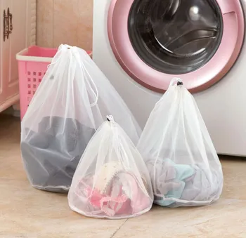 Çamaşır Makinesi çamaşır torbası Giysi Sutyen Iç Çamaşırı Çorap Örgü Net Yıkama Torbaları büzgülü torba Kirli Çamaşır Torbaları Temizleme Araçları