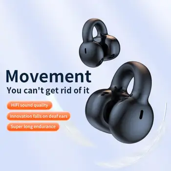 Ultralight Kablosuz Kulaklık Taşınabilir Müzik Ve Arama Evrensel Bluetooth uyumlu Kulak Klipsi Spor Oyunu Kulaklık