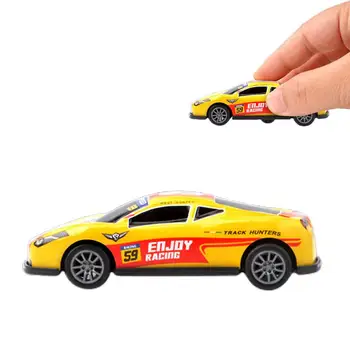 1/5/10 Adet Geri Çekin Arabalar Mini Sürtünme Powered oyuncak arabalar Mini oyuncak arabalar 3.15 İnç Metal Sürtünme Powered yarış arabaları Yarış Modeli