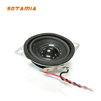 SOTAMIA 2 Adet 36MM Mini hoparlörler 4 Ohm 3W taşınabilir ses hoparlörü Kauçuk Kenar Ev Sineması Hoparlör DIY Ses