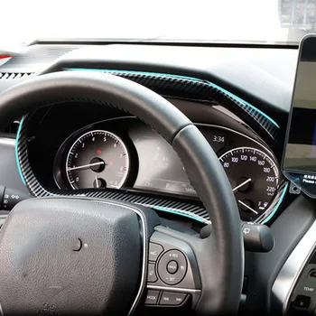 Sağ el sürücü Araba İç Gösterge Paneli Ekran krom çerçeve Trim Sticker Toyota Harrier Venza 2020-2023 İçin