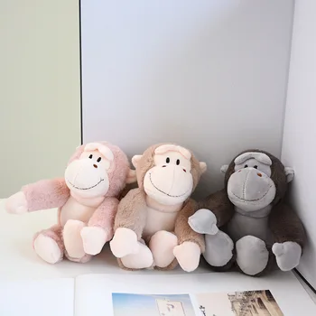Komik Yeni Yaratıcı Anahtarlık Sırt Çantası Kolye çanta uğuru Simülasyon Gorilla Peluş Bebek Arkadaşlar Göndermek Noel doğum günü hediyesi