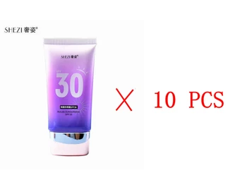 10 adet wholesaleSHE ZI SPF30 Yaz Yüz Vücut Güneş Koruyucu Beyazlatma BB Krem Süt UV Cilt Koruyucu Krem Anti-Aging Cilt Bakımı