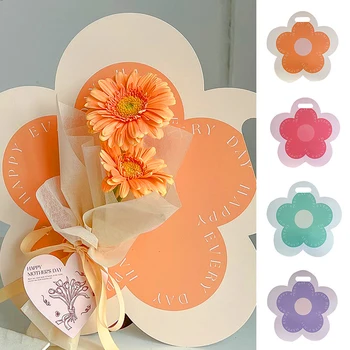 3 Adet / torba Yeni Çiçek Taşınabilir Kutu Çiçek Ambalaj Mini Çiçek Paketi Çiçek Kutusu Dıy El Yapımı anneler Günü Hediyeleri