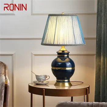 RONİN Seramik masa lambaları Pirinç masa ışığı modern ev dekorasyonu Oturma Odası Yemek Odası Yatak Odası için