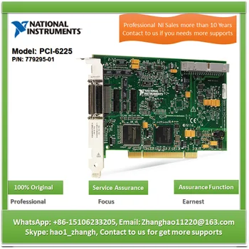 NI PCI-6225 779295-01 80 AI (16 bit, 250 kS / s), 2 kanallı AO, 24 kanallı DIO, PCI çok işlevli G / Ç aygıtı