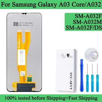 SM-A032F A032M A032F / DS Orijinal samsung LCD Galaxy A03 Çekirdek Ekran dokunmatik ekran digitizer Paneli Meclisi Samsung A032