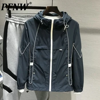 PFNW Bahar Sonbahar Kapüşonlu Ceket Yeni erkek Moda Yönlü Harajuku Gevşek Günlük Sokak Giysisi Spor Yakışıklı Mont 28A3361