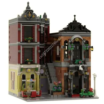 2810 ADET Özelleştirilmiş MOC Modüler Şehir Sihirli Dükkanı sokak görünümü Modeli Yapı Taşları Tuğla Çocuk doğum günü oyuncak noel hediyesi