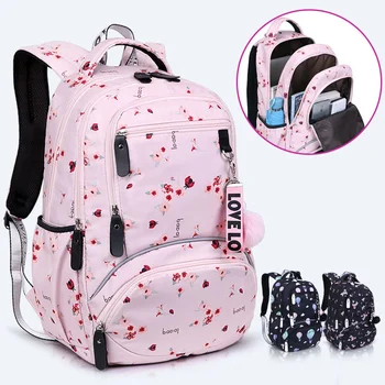 Büyük okul çantası sevimli Öğrenci okul sırt çantası Baskılı Su Geçirmez sırt çantası ilköğretim okulu kitap çantaları genç kızlar çocuklar için mochila