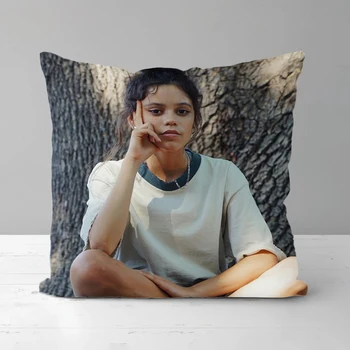 Jenna Ortega Yastık Örtüsü Dekoratif Yastıklar Kanepe Yastık Kılıfı Kısa Peluş Yastık Kapakları Yastıkları 45 * 45 Yastık Kılıfı Yatak Kılıfları
