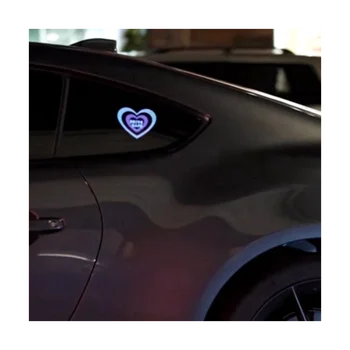 Drift modu kızdırma paneli ışık yayan pencere yarış araba Sticker
