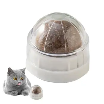 Catnip Topu Oyuncak Dönebilen Organik Yavru Oyuncaklar Kediler Yalamak Duvar Catnip Rulo Topu Çiğnemek Oyuncaklar Diş Temizleme Catnip Lickable Topları