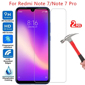 temperli cam ekran koruyucu xiaomi redmi için not 7 pro kılıf kapak note7 not7 değil 7pro 7p note7pro koruyucu telefon coque