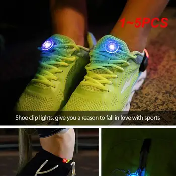1 ~ 5 ADET güvenlik uyarı ışığı açık spor gece koşu yürüyüş bisiklet LED ışıklı ayakkabı klip ışık sırt çantası lambası bisiklet